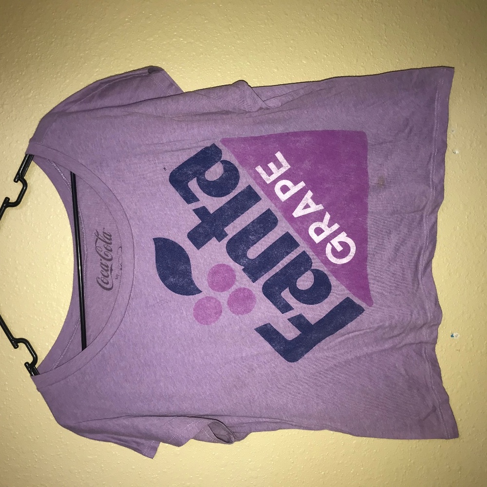 Long Crop Fanta Grape Tee